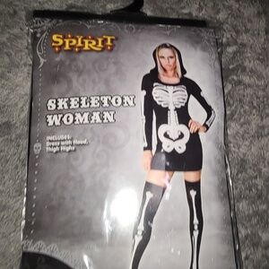 Women’s Spirit Halloween  “Skeleton Lady” Costume size 4/6 NWOT